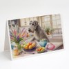 Caroline's Treasures DAC6835GCA7P Decorating Easter Irish Wolfhound Greeting Cards Pack