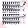 Cluster Lashes 20D DIY Eyelash Extension C D Curl Individual