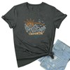 YITAN Women Adventure Tshirt Cute Graphic Tees Dark Grey Small