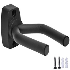 Tecno-10 Soporte De Guitarra Para Pared Acústica, Eléctrica, Ukelele, Violín, Bajo y mas. Soporte para Guitarra Deluxs o Stand de Pared Para Instrumento Musical (Pack 1)