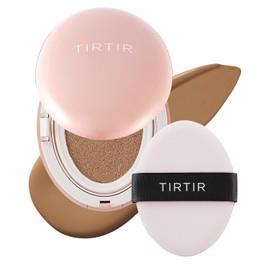 TIRTIR Mask Fit All Cover Pink Cushion Foundation | High coverage, Velvety Matte Finish, Lightweight, Flawless, Corrects Redness, Korean Cushion (#35N