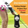 Metal Foldable Golf Divot Repair Tool with Pop-up Button &