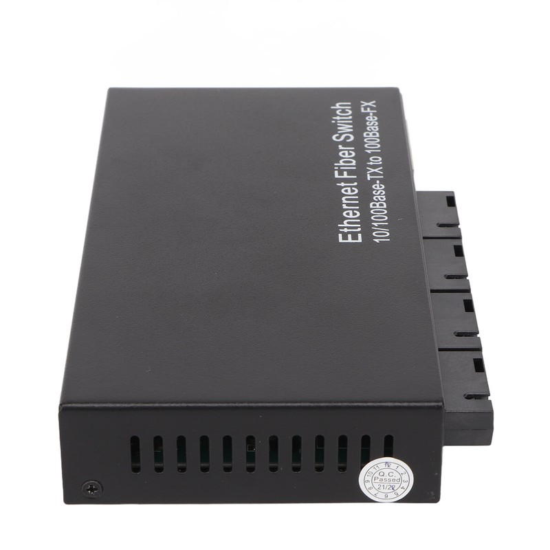 Ethernet Optical Switch 6 Ports 10 100Mbps RX1550 Tx1310nm LED