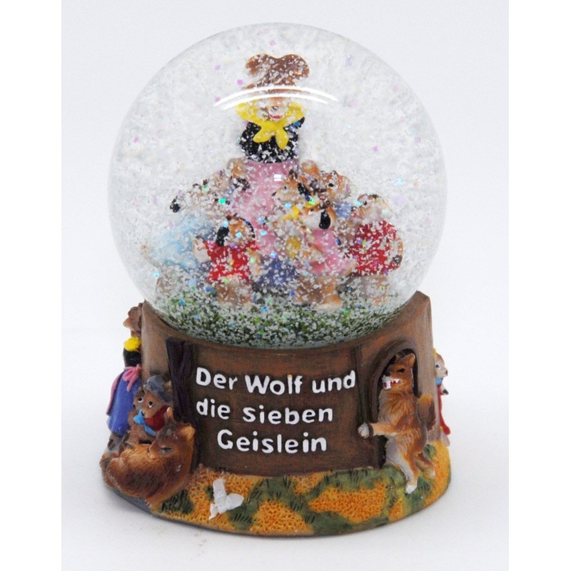 Minium Collection 30039 Märchen Schneekugel Der Wolf und die Sieben