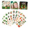 TOVINANNA 120 Sheets Sticker St Patricks Day Accessories Kids Shamrock