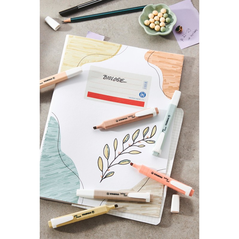 STABILO Highlighter swing cool NatureCOLORS - Pack of 10 -