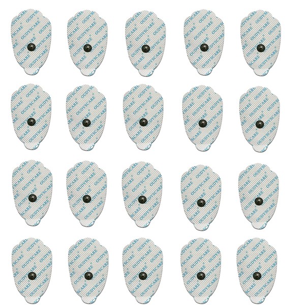20 Pcs TENS Unit Replacement Electrodes Pads 3.5mm Snap (Not for Omron, Compex, PowerDot) Compatible with Belifu,MEDVICE, Hidow TENS Machine,Self-Adhesive Reusable Massage Electrodes Pad