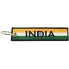 Llavero de la bandera de la India, 100% bordado