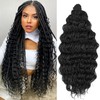 Ocean Wave Crochet Hair 18 Inch 6 Packs Deep Wave