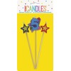 Unique Party 34045 - Number 5 Star Birthday Candles Set