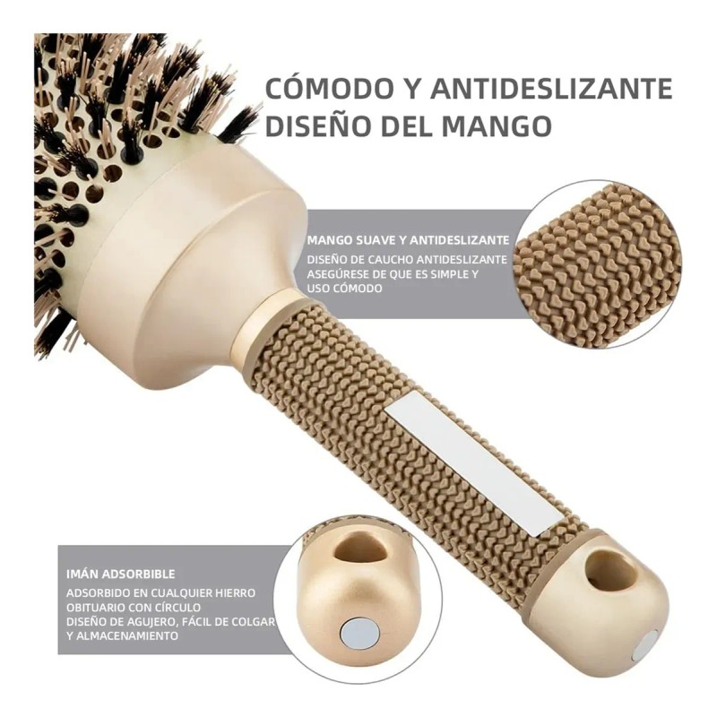 Cepillo Redondo Trmico Cermica Nano Cepillo Para Cabello