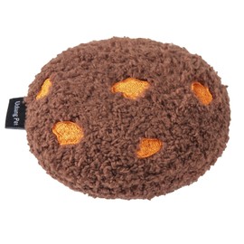 Ushang Pet Dog Chocolate Cookies Toys Squeaky Plush Chew Toys for Small & Medium Dogs | Funny Dogs Gifts | Dog Party Toys-Chocolate