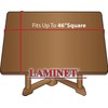 LAMINET Woodgrain Elastic Fitted Table Cover - Oak - Square