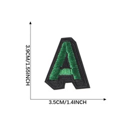 DWUENT Colorful Embroidered Alphabet Patches 26pcs - 4x4cm Iron On Letters for Clothes, DIY Customization & Fabric Decor
