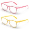MEIGIX Stylish Safety Glasses, Clear Anti-Fog Anti-Scratch Protective Glasses For