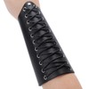 1 Pair Leather Arm Guards Unisex Gauntlet Wrist Guards Lace