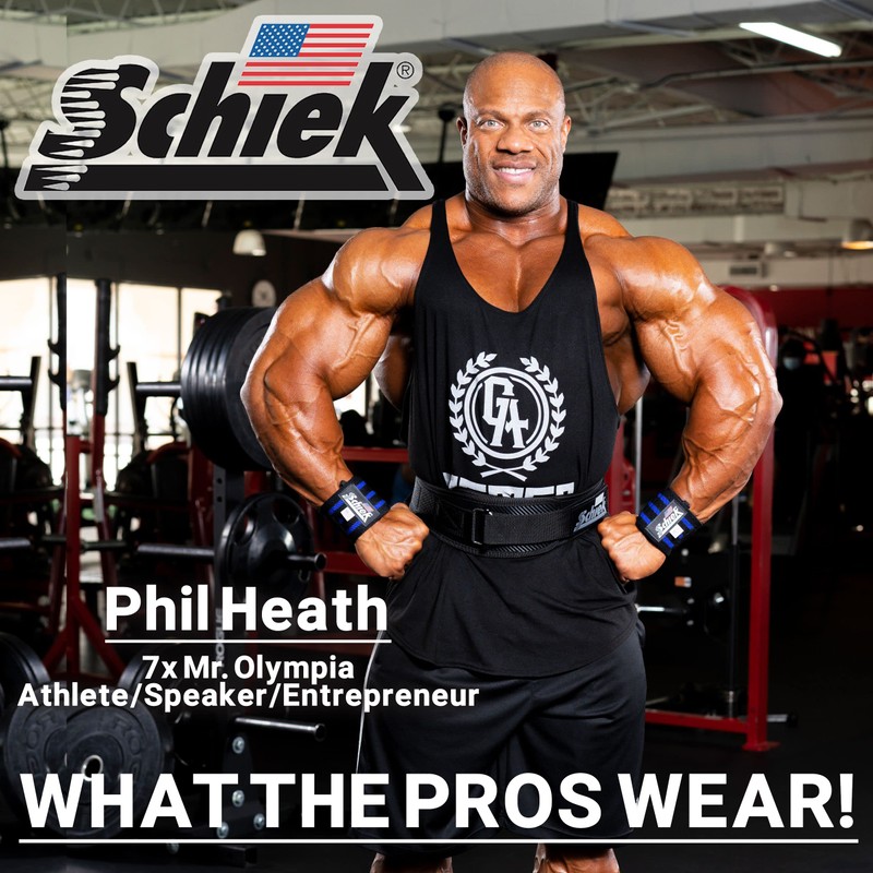 Schiek Wrist Wrap, 24 Inches, Free Weight Training Use, blue