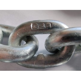 5/16" ISO G43 High Test Marine Anchor Chain 144 µm Micron Thick Hot Dipped Galvanized NACM (001 ft)