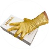 Guantes Nitrilo Metálicos Dorado Uniseal Sn Látex 100 Pzas