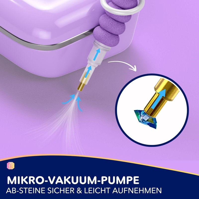 Picmondoo - E-Painter for Diamond Painting - Purple - Wireless