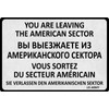 Tin Sign 20 x 30 cm Curved You Are Leaving