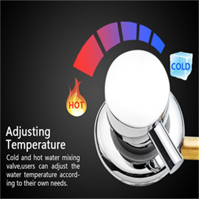 2/3/4/5 Way Solid Brass Mixer Shower Tap,Cold & Hot Water