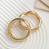 Wrlcorly 2Pcs Gold Bangle Bracelets for Women 14K Gold Plated