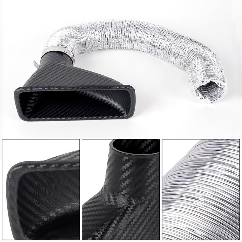 BARTOO Air Intake Duct Front Bumper Turbo Air Intake Pipe,