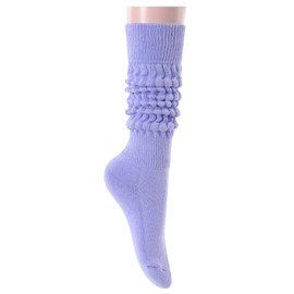 sockfun Slouch Socks Women, Slouchy Scrunch Scrunchy Scrunchie Socks, Purple Lavender Socks