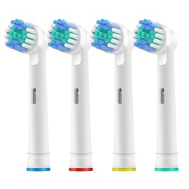 4 Pcs Replacement Toothbrush Heads Compatible with Oral B Braun, Professional Electric Toothbrush Brush Heads Refills for Oral-B 7000/Pro