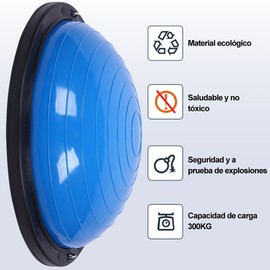 Pelota para Yoga Ball con Ligas Media de Equilibrio Pelota Fisioterapia Entrenamiento Ideal para Entrenamiento de Equilibrio y Fuerza en Casa Gimnasio o Exterior del Core