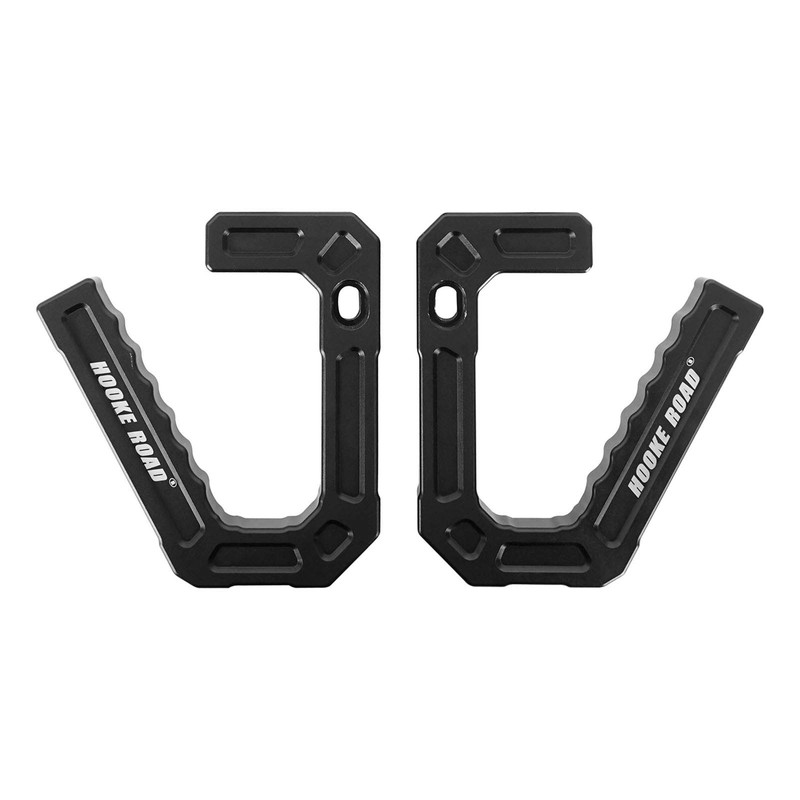 Hooke Road Aluminum Grab Handles Black Front Grips Compatible with