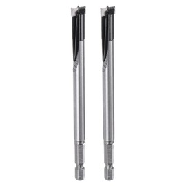 sourcing map 2 Pcs Forstner Drill Bit 10mm (13/32") Dia YG8/C1 Tungsten Carbide Twist Wood Forstner Bits Hole Saw Auger Opener Cutter for Woodworking Drilling