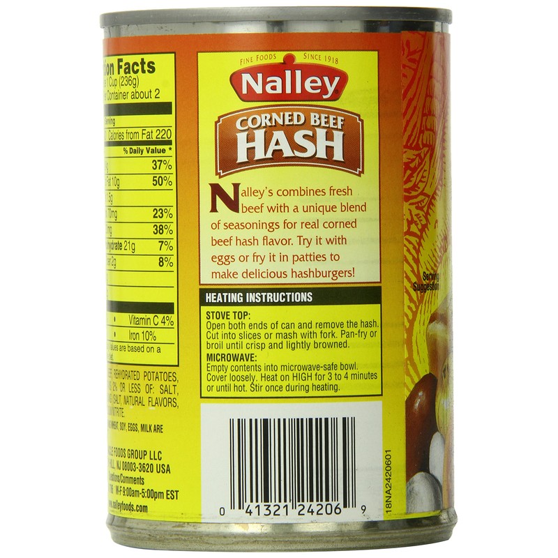 Nalley Corned Beef Hash, 15 Ounce (Pack of 12)