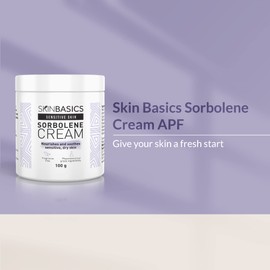 SKIN BASICS Sorb Cream APF Pure (100g) - Gentle Soap Free Cleanser - Clinically Tested, Non Irritating, Hypoallergenic Deep Moisturiser for Dry & Sensitive Skin - Makeup Remover