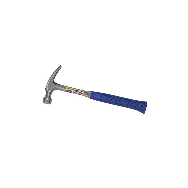 Estwing E3-20SM Milled Face Framing Hammer, 20-Ounce, Vinyl Shock Reduction