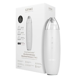 GESKE | SmartAppGuided™ MicroDermabrasion Blackhead Remover | Eliminador de puntos negros 7 en 1 | Limpiador de poros eléctrico | limpieza al vacío innovadora | herramientas de belleza