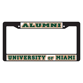Miami Plate_Frame (BLK Plate Frame Miami Alumni (23522))