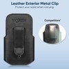 SKYREH Stethoscope Holder Clip, PU Leather Stethoscope Hip Holder Lightweight