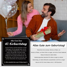 YELUWA 30-60 Birthday Gift For Men, I Love You in 100 Languages Bead Bracelet Gifts For Birthday For Husband Father Son Grandson Nephew Brother Uncle Husband Gifts For Men Birthday, Stainless Steel,