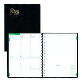 BLUELINE 2023 Timanager Planifi-Action Weekly/Monthly Planner, Appointment Book, 13 Months, December 2022 to December 2023, Twin-Wire Binding, 11'' x 8.5'', Black, Bilingual (C5933.81BT-23)