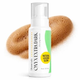 Skinerals Self Tanner Sunless Bronzer Onyx EXTRA DARK with Natural and Organic Ingredients for Safe Alternative to Sun Tanning (8 Ounce Extra Dark)