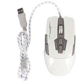 Sports Car Shape Wired Gaming Mouse USB Optical Computer Mouse LED Light 4 Adjustable DPI Up to 3200 Computer Mouse White