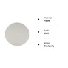 Papstar 81195, 10 cake plates, pure, round, diameter 30 centimeter,