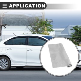 Motoforti Universal Car Headliner Repair Fabric, 64inch x 60inch, Suede Fabric, Gray, 1 Pcs