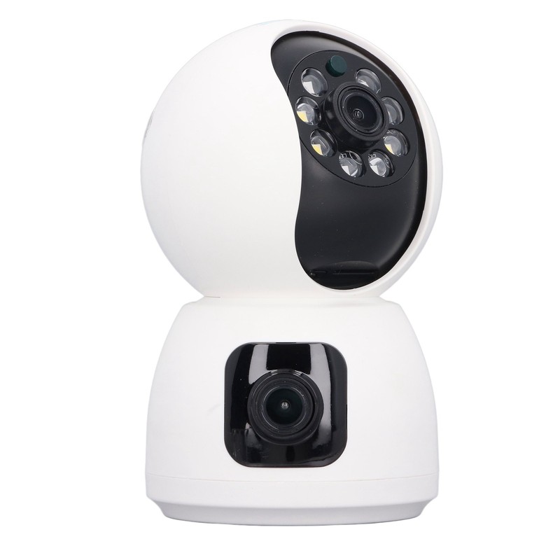 Dual Lens Security Camera Wireless 1080P 2 Way Talk Baby
