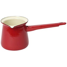 Dexam 17819184 Vintage Home Enamelware 400ml Turkish Coffee Pot, Claret Red