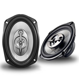 KORBROS 6"x9" Speakers - 3-Way Car Coaxial Speakers, 300W, 4-Ohm Impedance,Injection Woofer & Electro-Dynamic Tweeter