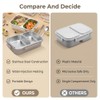 Fiambrera Bento, Contenedor Térmico para Alimentos de 1,2 L con