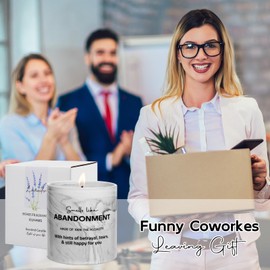Farewell Gifts for Coworkers - Coworker Leaving Gifts for Women, Men-Funny Retirement Gifts-Moving Away Gifts for Friends-Goodbye Gifts, Going Away Gift for Coworkers, Boss, Work Bestie - 9.5 OZ